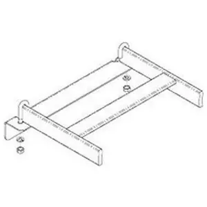Chatsworth 11421-718 Wall Angle Support Kit 3/16 in. 20 in.W x 2 in.H x 2 in.D Black Affordable