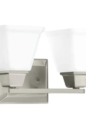 Top Rated Progress P300159-009 Clifton Heights Collection Two-Light Bath & Vanity