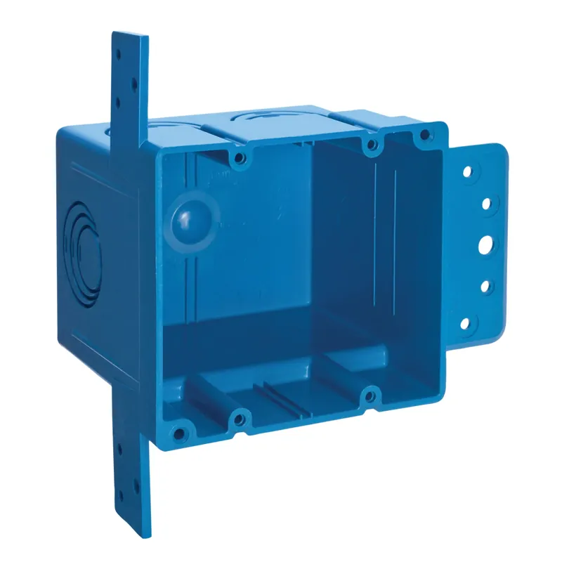 Affordable ABB A238 Gang 4 inch Square ENT Outlet Box, Material PVC, Blue