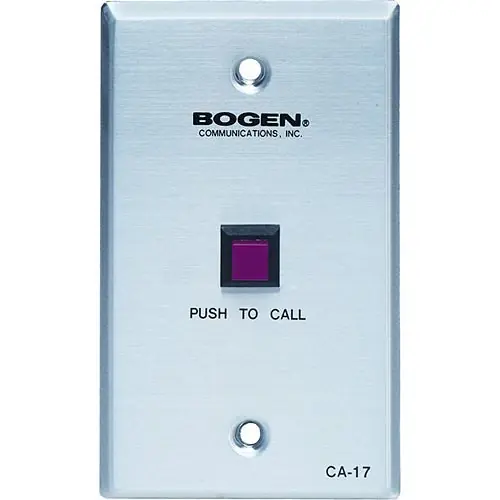 Bogen CA17 Emergency Call Switch Push Button for Intercom Systems High Quality