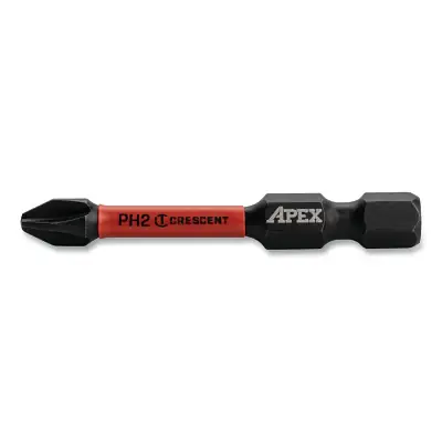 Top Pick Crescent CAVB2PH3-25 Vortex Impact Power Bit, Phillips, #3 x 2 in, 25 EA/PK