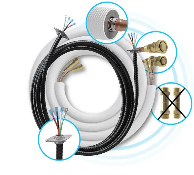 MRCOOL DIY25-1412C 25 ft. Quick Connect Pre-Charged Line Set Special Discount