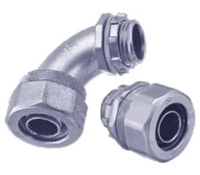 Luxury BRAMEC 15067 1/2 in. Metallic Liquid-tight 90-Degree Lock-Nut Fitting