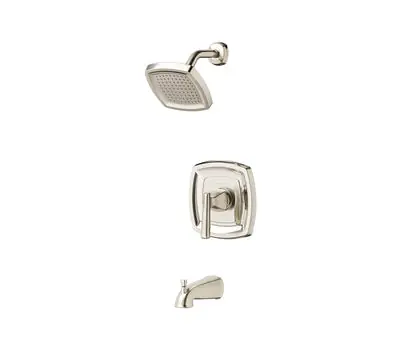 Price Drop AMERICAN TU018.502.295 Edgemere 2.5 GPM Single-Lever Handle Single-Function Square Head Tub/Shower Trim Kit